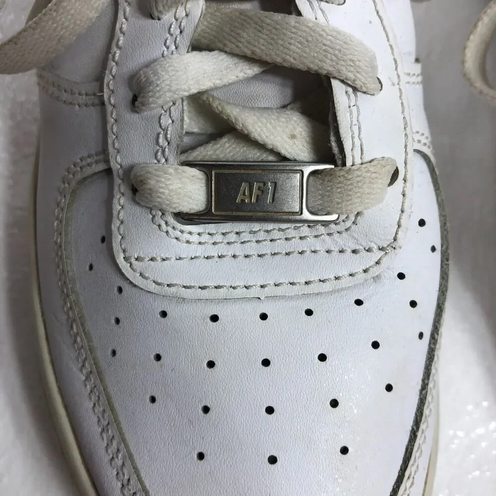 Nike Air Force 1 Shoes Youth Size 5.5 White Leather DH2920-111